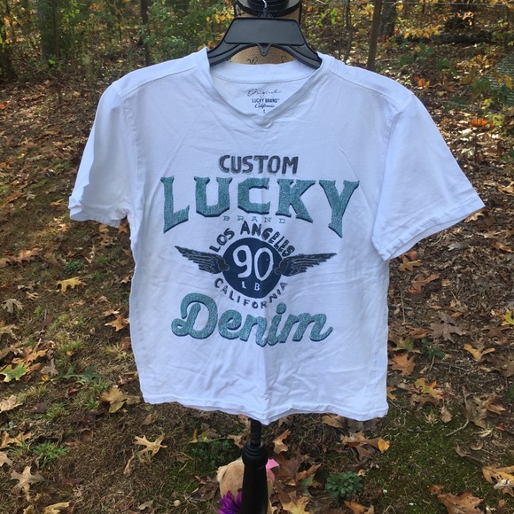 ☮️3/$10☮️ Lucky Brand graphic tee - Picture 2 of 7